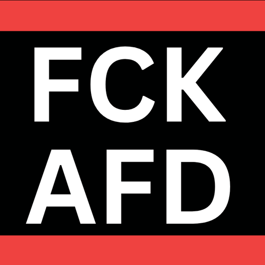 50x FCK AFD Aufkleber - Premium Qualität - Wetterfest für Outdoor