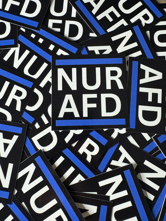 50x NUR AFD Aufkleber - Premium Qualität - Wetterfest für Outdoor