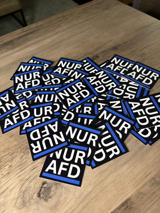 50x NUR AFD Aufkleber - Premium Qualität - Wetterfest für Outdoor