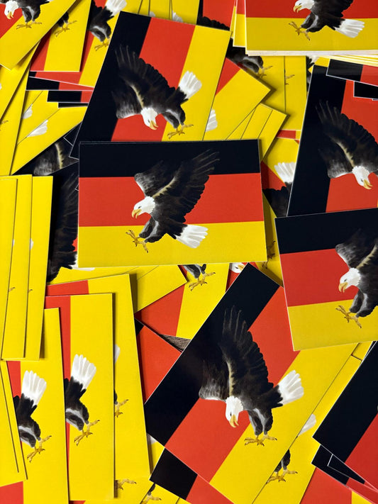 50x Deutschland Adler Aufkleber- Premium Qualität - Wetterfest für Outdoor