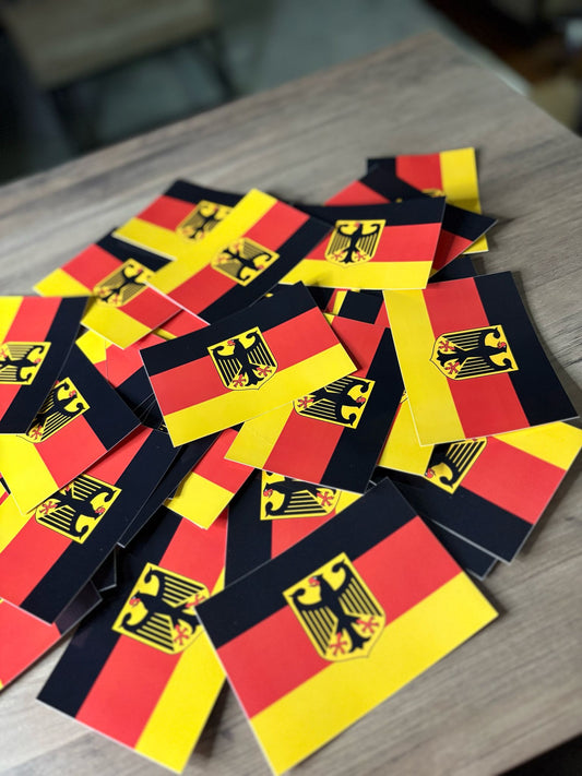 50x Deutschland Aufkleber- Premium Qualität - Wetterfest für Outdoor