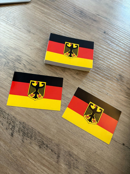 50x Deutschland Aufkleber- Premium Qualität - Wetterfest für Outdoor