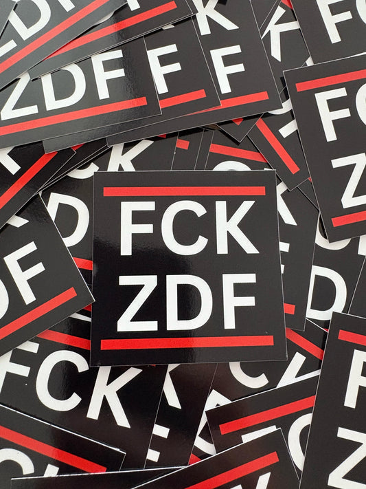 50x FCK ZDF GEZ Aufkleber - Premium Qualität - Wetterfest für Outdoor