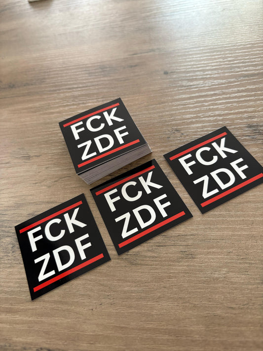 50x FCK ZDF GEZ Aufkleber - Premium Qualität - Wetterfest für Outdoor