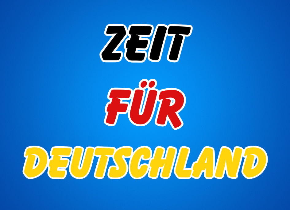 50x Zeit für Deutschland - Premium Qualität - Wetterfest für Outdoor